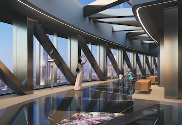 Boleto combinado para el acceso superior de Burj Khalifa y la caminata al borde de Sky Views